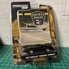 Greenlight 1987 Pontiac Firebird Formula Black 1:64 2010 County Roads Series 4