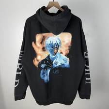 OFFICIAL Juice WRLD World Already Dead Rap Grunge Double Sided Hoodie Size 2XL
