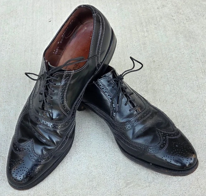 Allen Edmonds Black Wingtip Dress Shoes for Men for sale | eBay