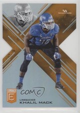2017 Panini Elite Draft Picks Status Orange Die-Cut Khalil Mack #58 f5g