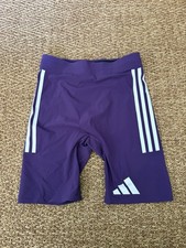 Medias mallas Adidas 2025 Pro Elite Distance púrpura para hombre talla pequeña JX5135