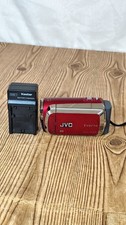 JVC Everio GZ-MS120RU Red Camcorder Camera W/ Battery, Charger, Tested Works