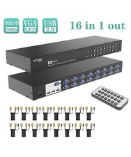 MT-VIKI 16 port VGA KVM Switch 1920*1440 1U R...