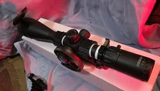 Upgraded 6-24X50 Rifle Scope .177/.22 PCP Parallax Wheel, Laser, QR Mount, Level