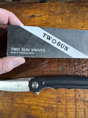 Two Sun Wong Design Tactical Pocket Knife. D2 Steel With G10