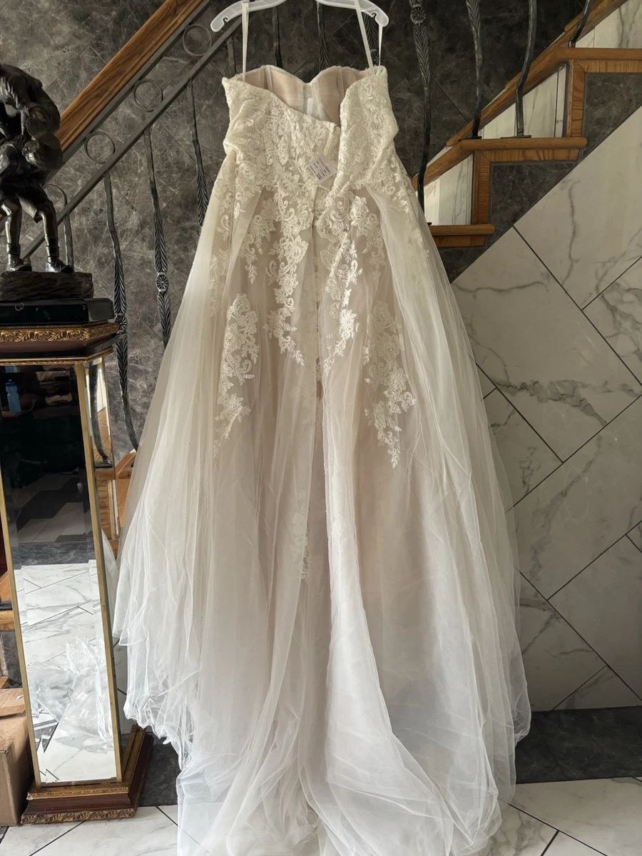 ebay ivory wedding dresses strapless mermaid satin wedding dress Ivory Strapless Sweetheart Neckline Wedding  Dress