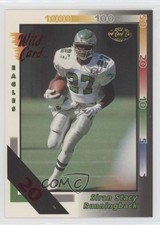 1992 Wild Card 20 Stripe Siran Stacy #355 Rookie RC 0h1. rookie card picture