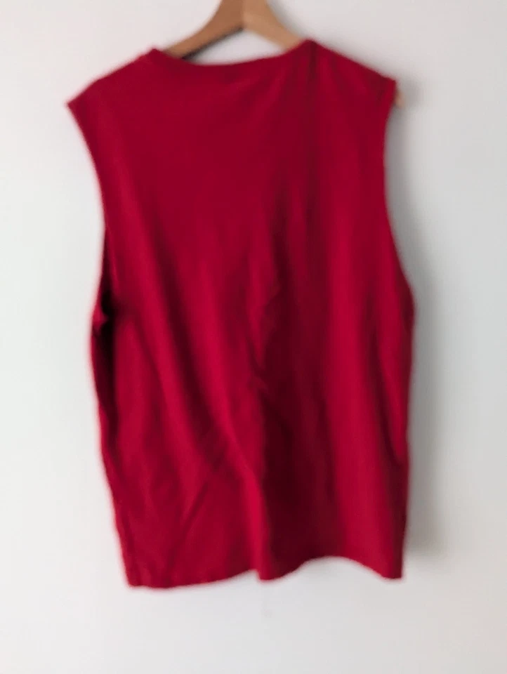 faded glory vintage sleeveless t shirt size M red USA - Image 2 of 2