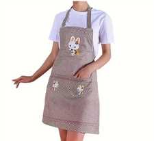Women's Apron (2 Pack) Kitchen Waterproof Oilproof f3