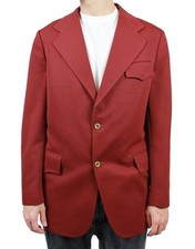 Vintage 70s Blazer 38R Dark Rust Brownish Red Sports Coat Jacket Disco Costume