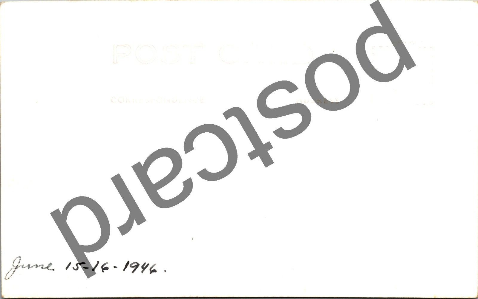 1946 WABENO WIS, Trade Your Hay Fever for Fishing Fever", RPPC postcard