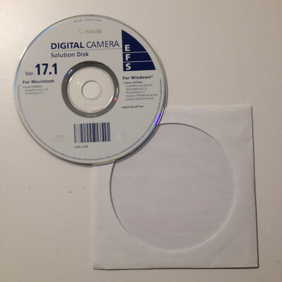 Canon Digital Camera Solution Disk Ver. 17.1 CD-ROM USED CANADA