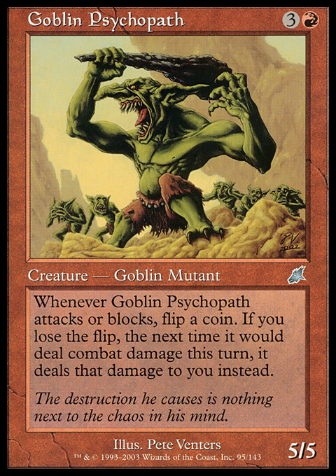 MTG Magic the Gathering Goblin Psychopath (95/143) Scourge LP