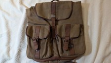 L.L. Bean Maine Guide Rucksack waxed canvas &...