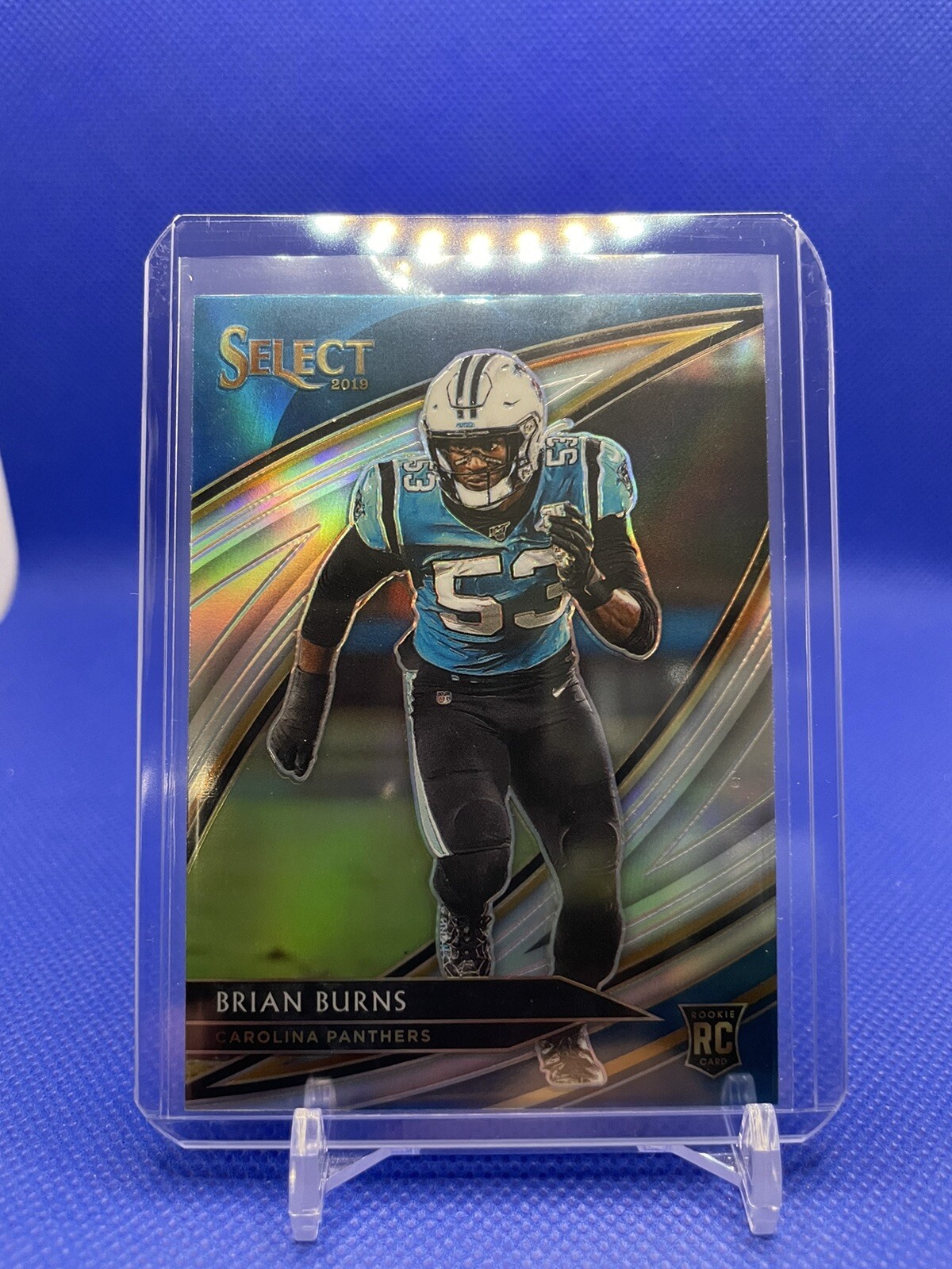 Brian Burns 2019 Panini Select Field Level Silver Prizm Rookie RC #260
