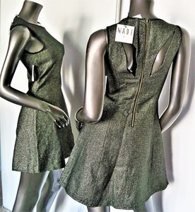 macys gold and black dress