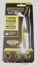 Microtouch Titanium Max Hair Trimmer Nose Ears Neck Body Stainless Steel MNEW