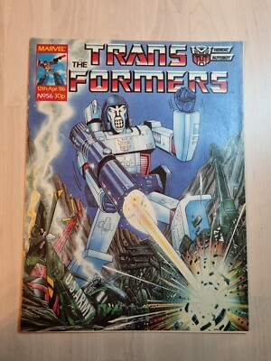 Transformers Issue 56 UK Edition April 1986 Marvel Comics Sleeved