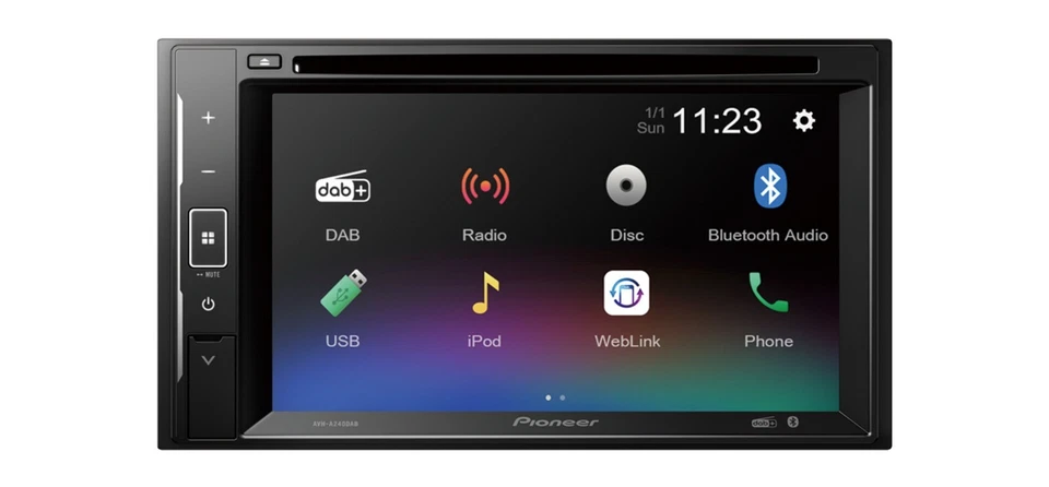Autoradio Pioneer AVH-A240DAB Sorgente 2 DIN con Lettore CD Bluetooth USB DAB+ - Immagine 2 di 4