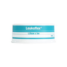 Leukoflex Hypoallergenic Waterproof Tape 1.25cm x 5m Medical Dressings