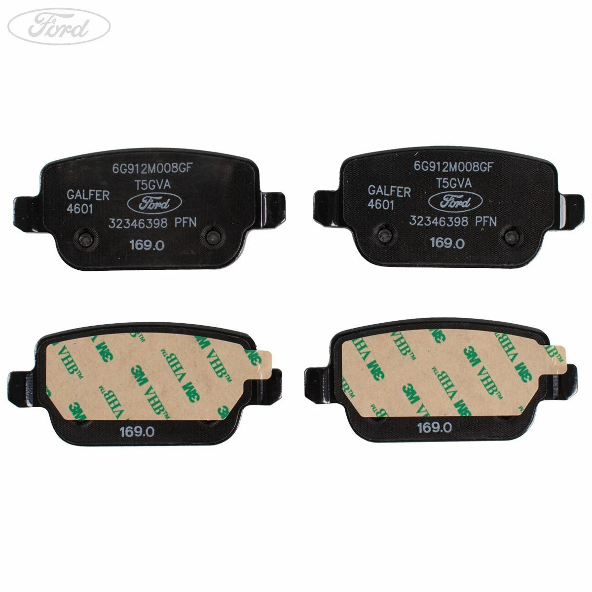 Genuine Ford Focus Mk2 Galaxy WA6 Mondeo Mk4 S-Max Rear Brake Pad 