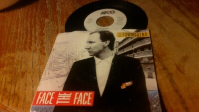 Pete Townsend,  ''Face the Face'',  7''  45 picture sleeve,  Atco #7-99590,  Stereo