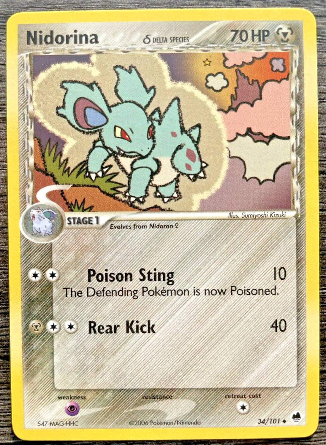 Nidorina Delta Species Ex Dragon Frontiers Pokémon TCG 34/101 Uncommon - NM