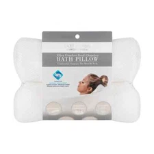 Bath Bliss Ultra Comfort Bath Pillow / Luxury Cooling Gel Beaded Bath Pillow -