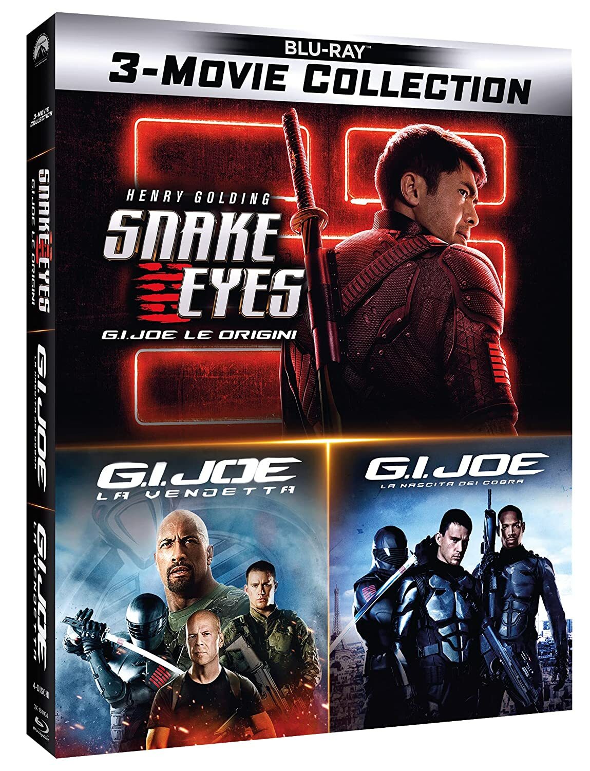 Blu Ray G.I. Joe - 3 Movie Collection - La Trilogia (3 Film Blu Ray) .....NUOVO