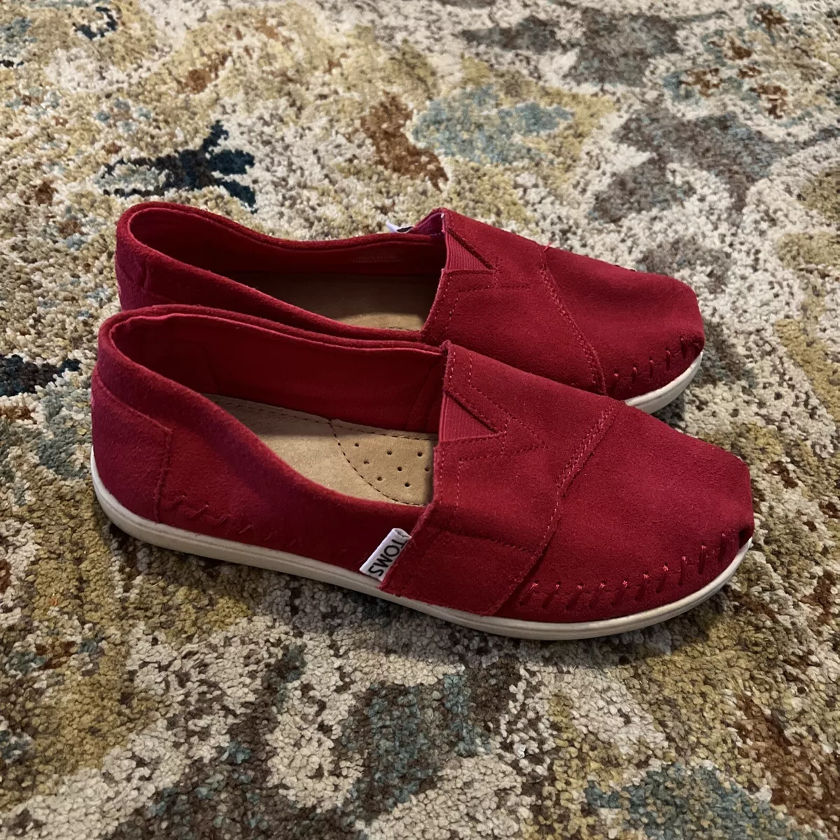 Girls red best sale toms