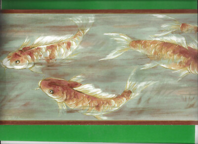 * WALLPAPER BORDER KOI FISH SWIMMING IN WATER NEW ARRIVAL 