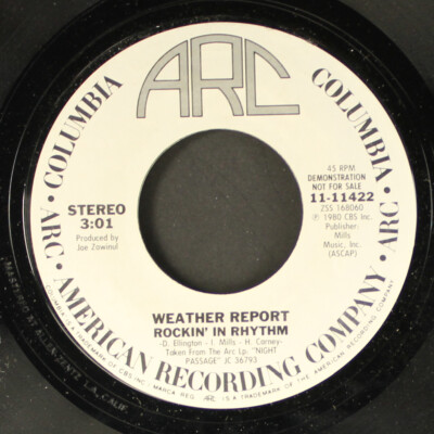 WEATHER REPORT: rockin' in rhythm / same ARC 7