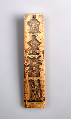 #ad Antique Wooden Hand Carved Dutch Cookie Gingerbread Mold c 1700’s $120.00