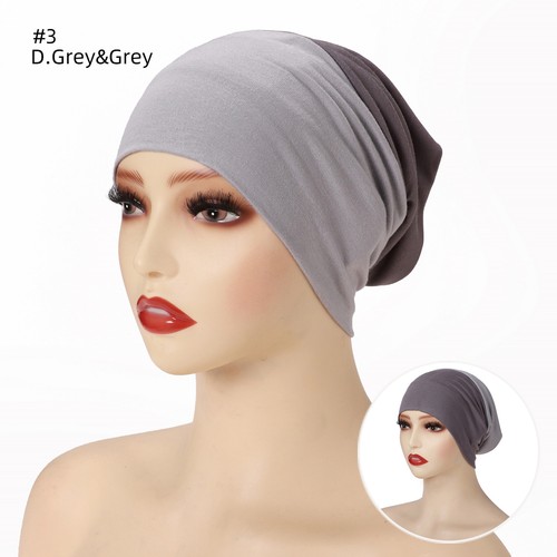 Women Hijab Inner Caps Underscarf Muslim Tube Hats Head Wrap Hair Loss Cap Cover - Picture 2 of 18