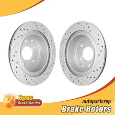 Rear Drilled Brake Disc Rotors Kit for 2008-2017 Nissan Rogue 2005-2006 X-Trail