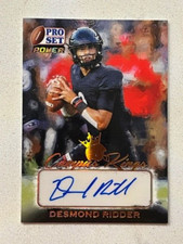 DESMOND RIDDER 2021 Leaf Pro Set College Football Campus Kings AUTO Autograph