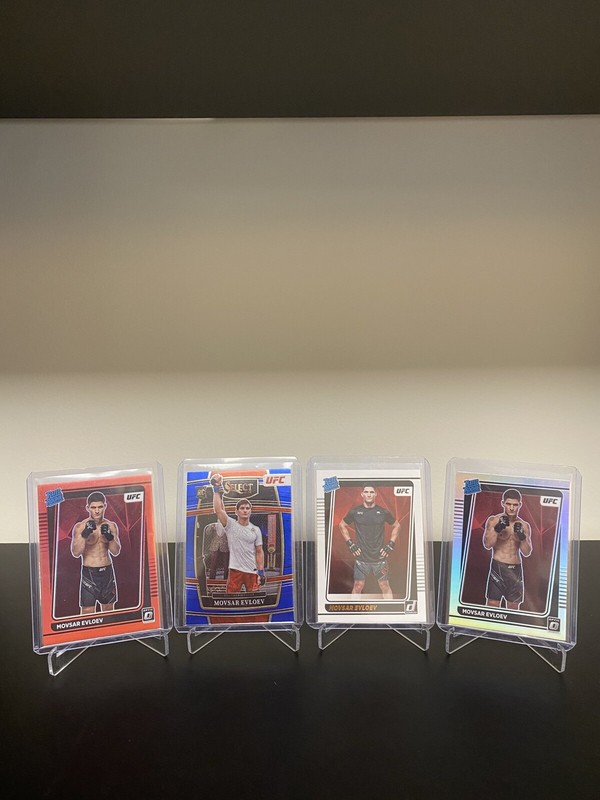 Movsar Evloev Rookie Lot - Optic FOTL Silver, Red /199 - 4 Total Cards