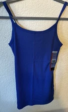 royal Blue Tank Top (2 pack) Sz Small Camisole No Boundaries Rib Cami Pull Over