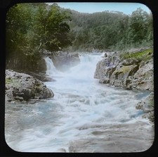 Magic Lantern Slide Photo Scotland Falls Of Tummel