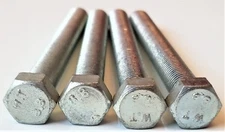 (Qty of 4) M10-1.25x90 MM (FT) JIS Hex Head Grade 8.8 Zinc Plating