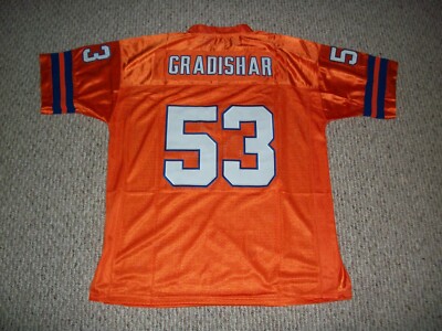 RANDY GRADISHAR Unsigned Denver Custom Sewn Football Jersey S-3XL Orange/White