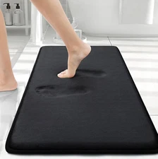 Memory Foam Bath Mat 30X20, Extra Soft and Absorbent Bathroom Mats, Non Slip Was