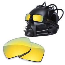 KEYTO Polarized Replacement Lenses for-Oakley Gascan Frame Gold Mirrored