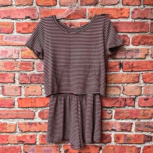 Pink and Purple Striped Hiatus Romper / Playsuit