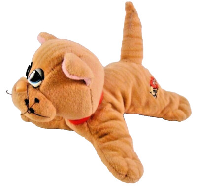 Pound Purrries Cat Tonka Pound Puppies Stuffed Plush Kitten Striped 8'' Vintage