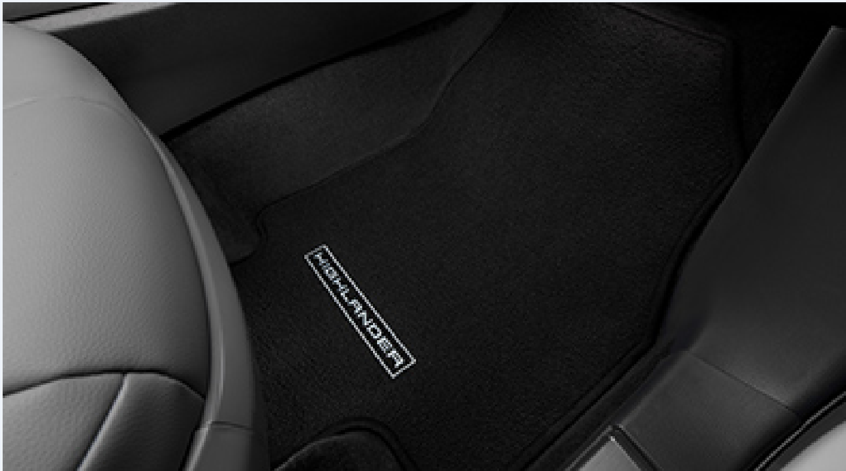 2020-2025 Toyota Highlander OEM Carpet Floor Mat Set (2 pc) Black 2020-2025 Toyota Highlander OEM Carpet Floor Mat Set (2 pc) Black