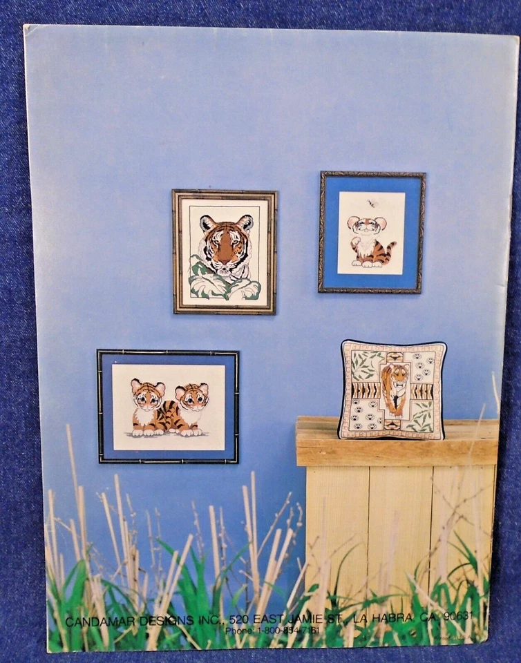 Vintage Candamar Something Special Tiger Collection 90003 Cross Stitch Booklet - Image 2 of 4