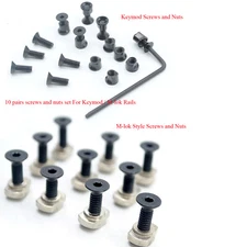 10 Pairs Screws and Nuts Set For Keymod/M-lok Style Rail Section Handguard