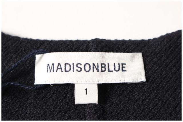 トップス MADISONBLUE / WOOL V-NECK PULLOVER Tops】MADISONBLUE 17SS Sweater Knit V-neck Wool 1 Navy Good