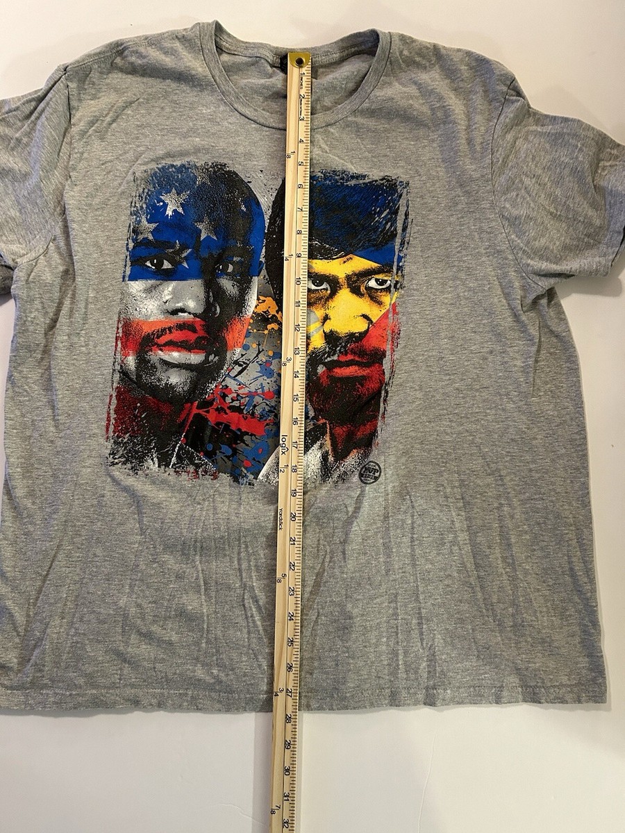 Mayweather vs Pacquiao Boxing Tshirt 2XL Floyd Mayweather Jr. vs Manny Pacquiao View 6